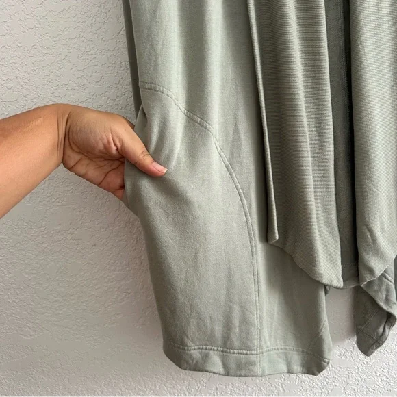 Athleta Nirvana Pranayama Minimalistic Mint Green Wrap Tencel Modal Cardigan - Picture 10 of 13